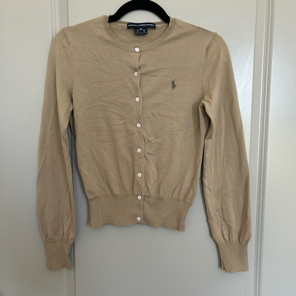 Ralph Lauren Sweaters - Ralph Lauren Sport Women's Tan Cardigan Sweater